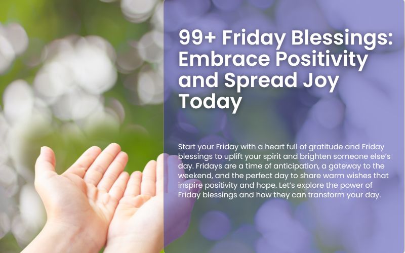 A vibrant Friday scene with uplifting blessings and warm wishes.