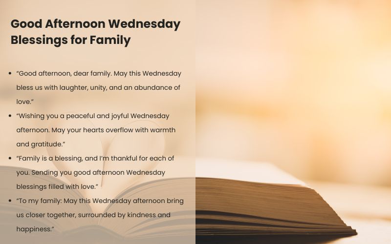 Good afternoon Wednesday blessings and warm wishes for family members