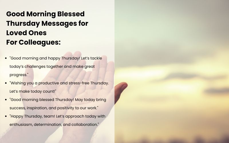 Family sharing a Good Morning Blessed Thursday message and warm wishes.