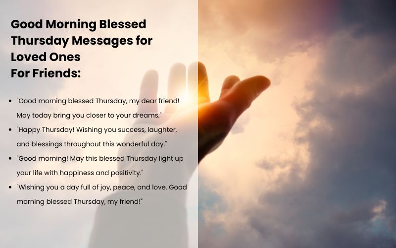  Family sharing a Good Morning Blessed Thursday message and warm wishes.