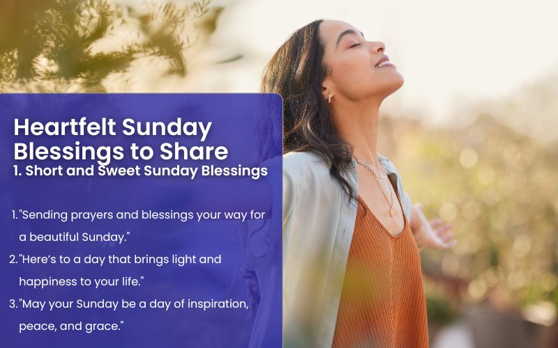 A serene Sunday morning scene with short and sweet blessings.