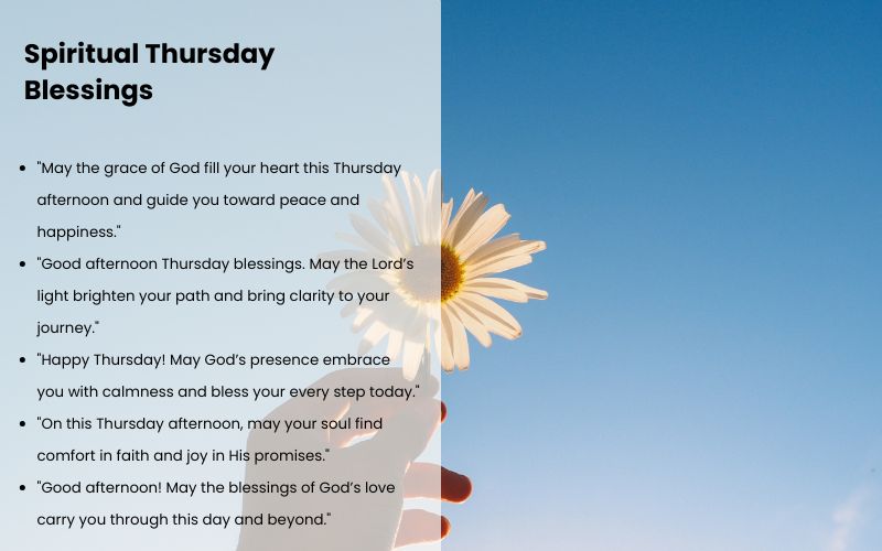Powerful Thursday blessings and warm wishes to inspire gratitude and peace.